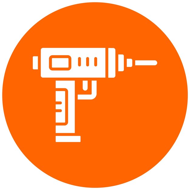 Estilo del icono del taladro de diseño vectorial