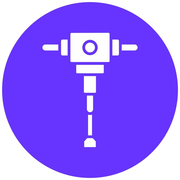 Estilo del icono del taladro de diseño vectorial