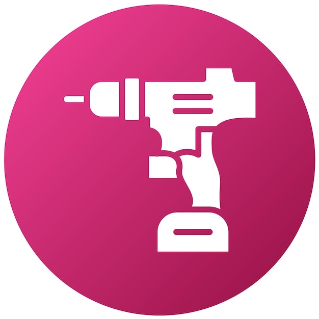 Estilo del icono del taladro de diseño vectorial