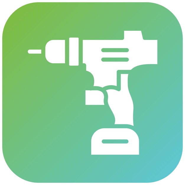 Estilo del icono del taladro de diseño vectorial