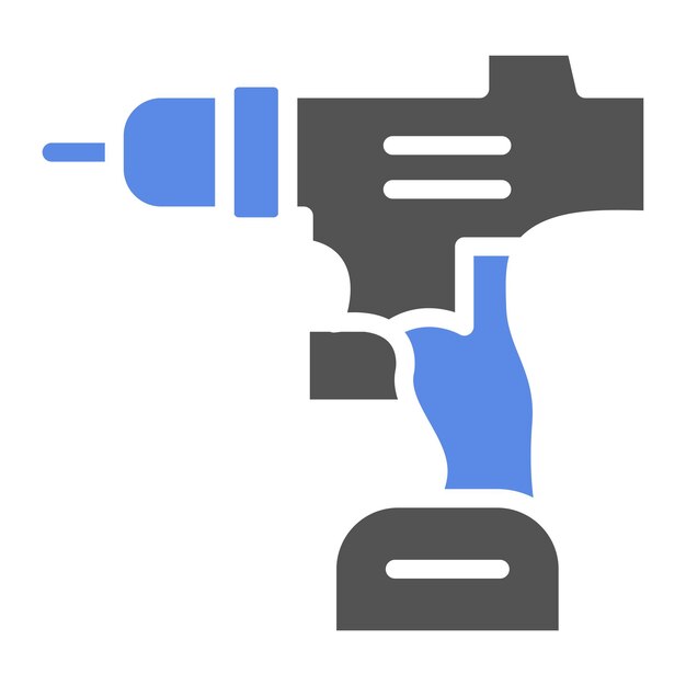 Estilo del icono del taladro de diseño vectorial
