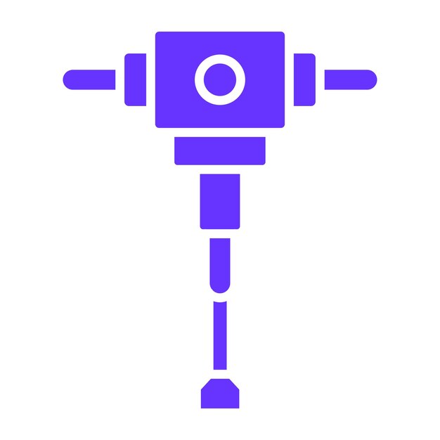 Estilo del icono del taladro de diseño vectorial
