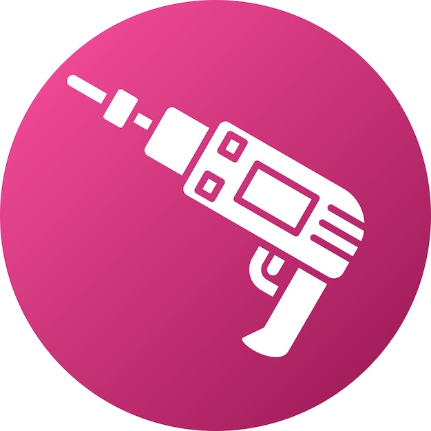 Estilo del icono del taladro de diseño vectorial