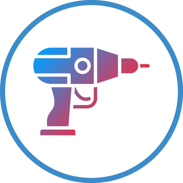 Estilo del icono del taladro manual