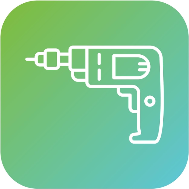 Estilo del icono del taladro manual