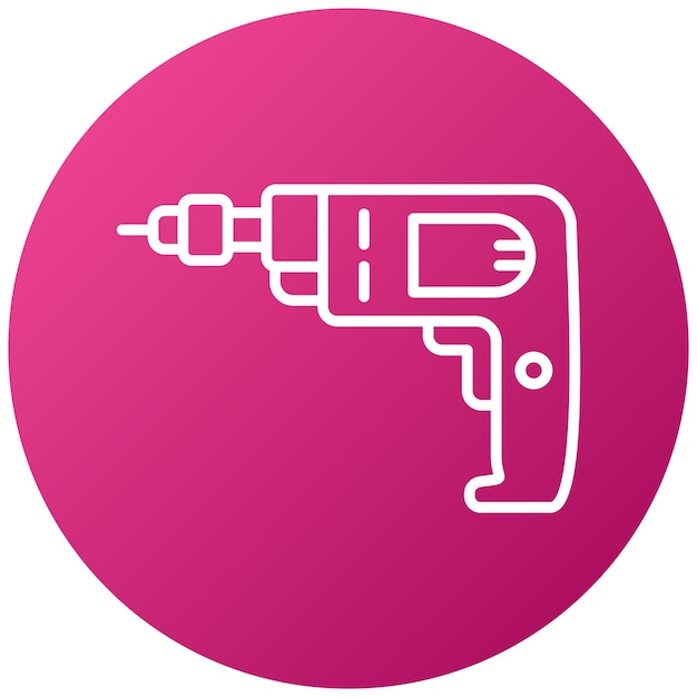 Estilo del icono del taladro manual