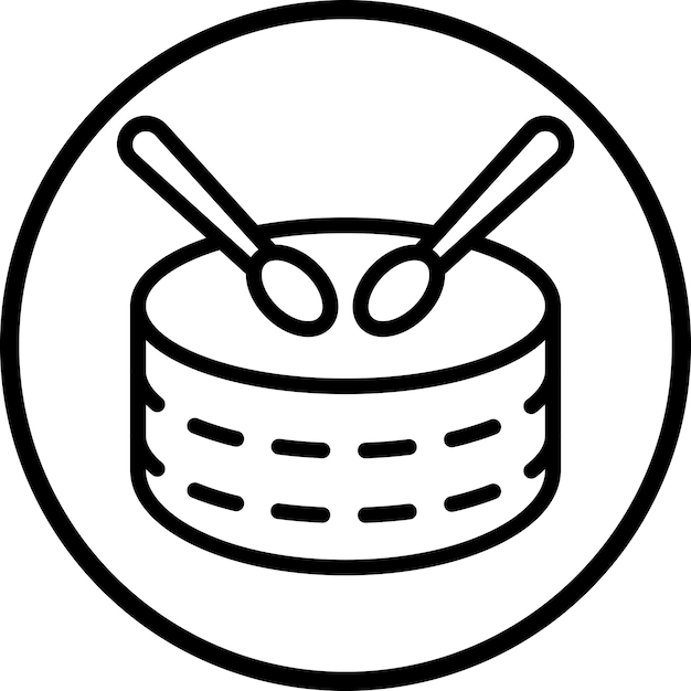 Estilo del icono del tambor