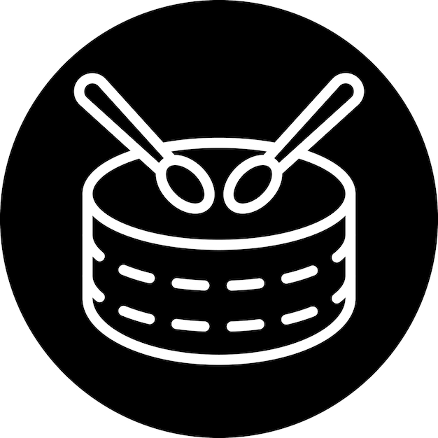 Estilo del icono del tambor
