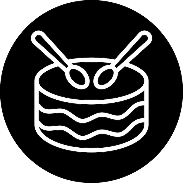 Estilo del icono del tambor