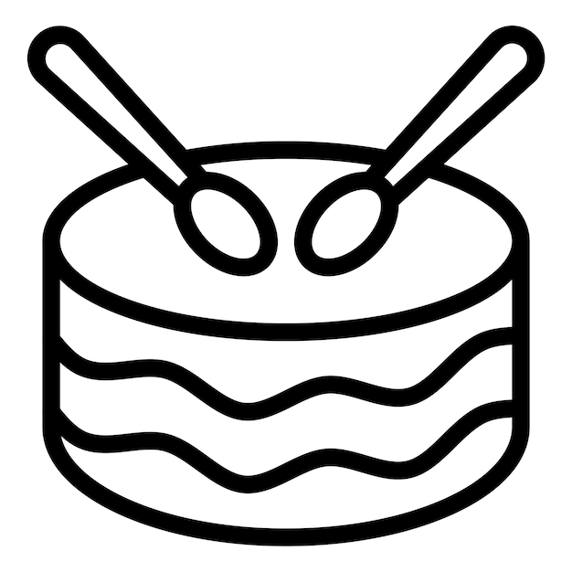 Estilo del icono del tambor