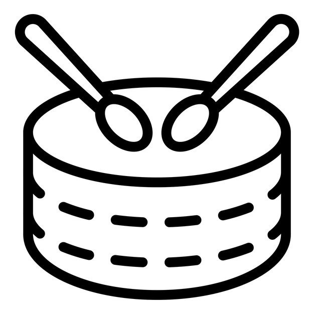 Estilo del icono del tambor