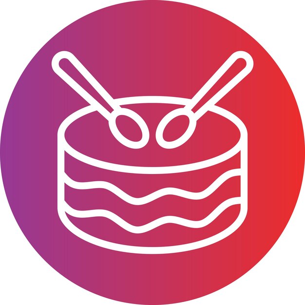 Estilo del icono del tambor