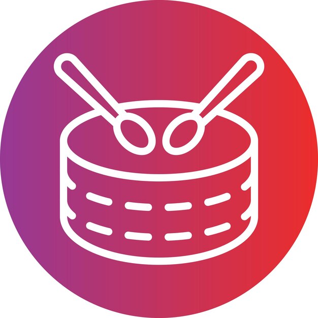 Estilo del icono del tambor