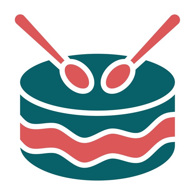 Estilo del icono del tambor