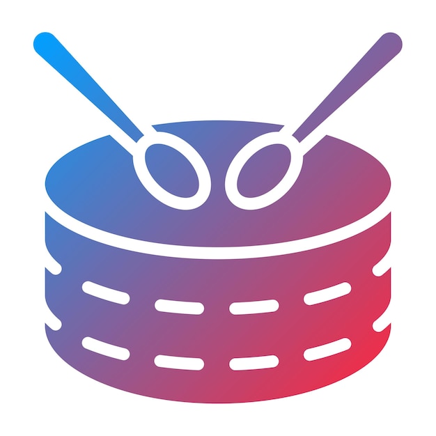 Estilo del icono del tambor