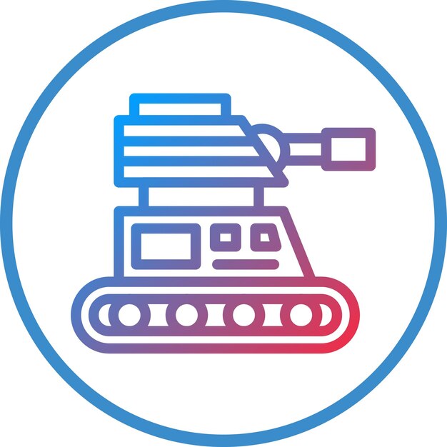 Estilo del icono del tanque del ejército