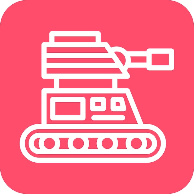 Estilo del icono del tanque del ejército