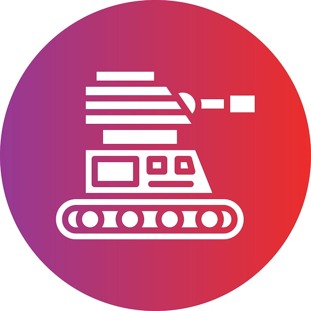 Estilo del icono del tanque del ejército