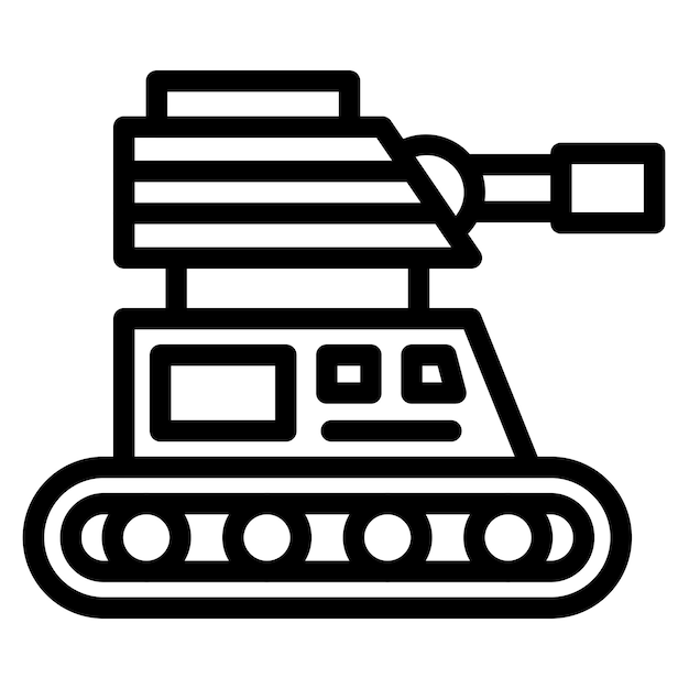 Estilo del icono del tanque del ejército