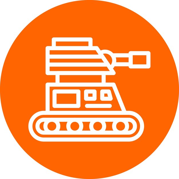 Estilo del icono del tanque del ejército