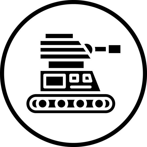 Estilo del icono del tanque del ejército
