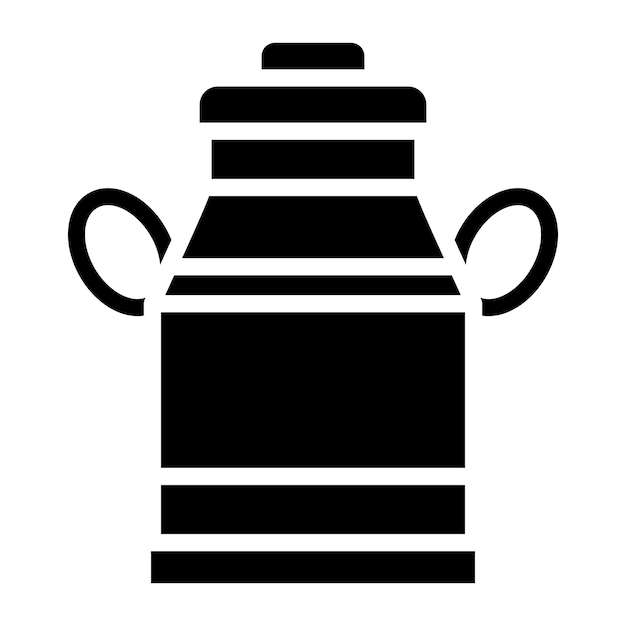 Estilo del icono del tanque de leche