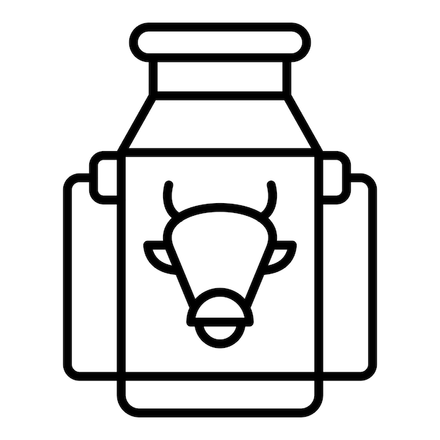 Estilo del icono del tanque de leche