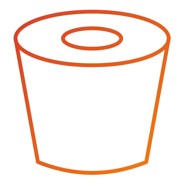 Estilo del icono del tapón de goma de diseño vectorial
