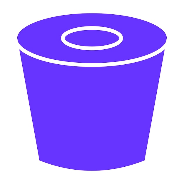 Estilo del icono del tapón de goma de diseño vectorial
