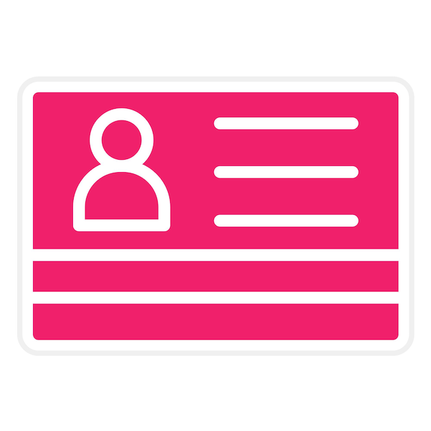 Estilo del icono de la tarjeta de la biblioteca de diseño vectorial