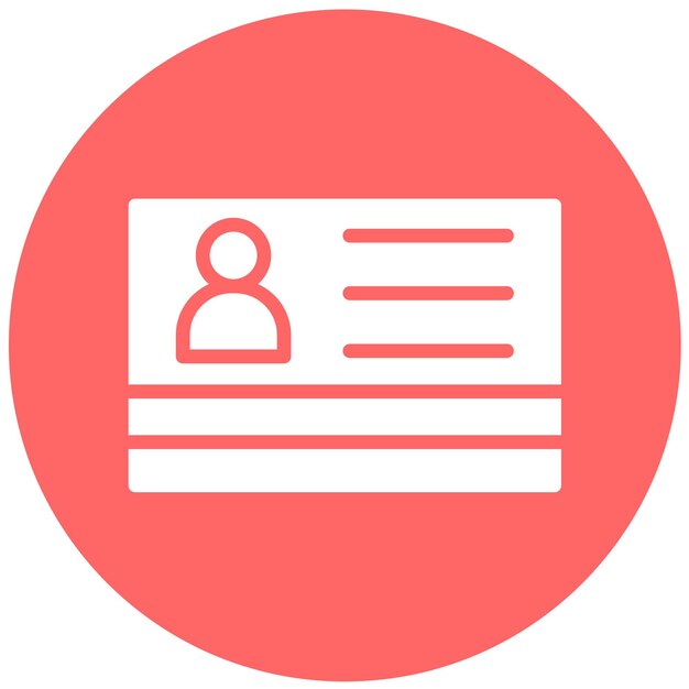 Estilo del icono de la tarjeta de la biblioteca de diseño vectorial