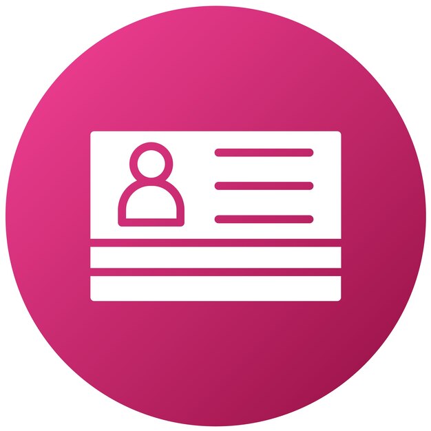 Estilo del icono de la tarjeta de la biblioteca de diseño vectorial