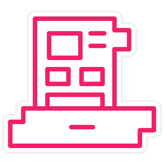 Estilo del icono de la tarjeta del controlador de diseño vectorial
