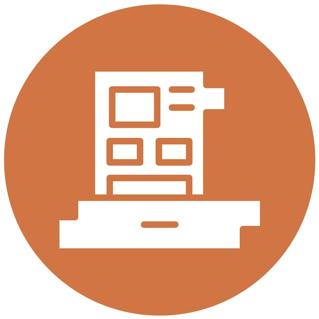 Estilo del icono de la tarjeta del controlador de diseño vectorial