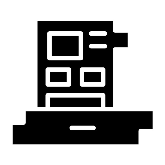 Estilo del icono de la tarjeta del controlador de diseño vectorial