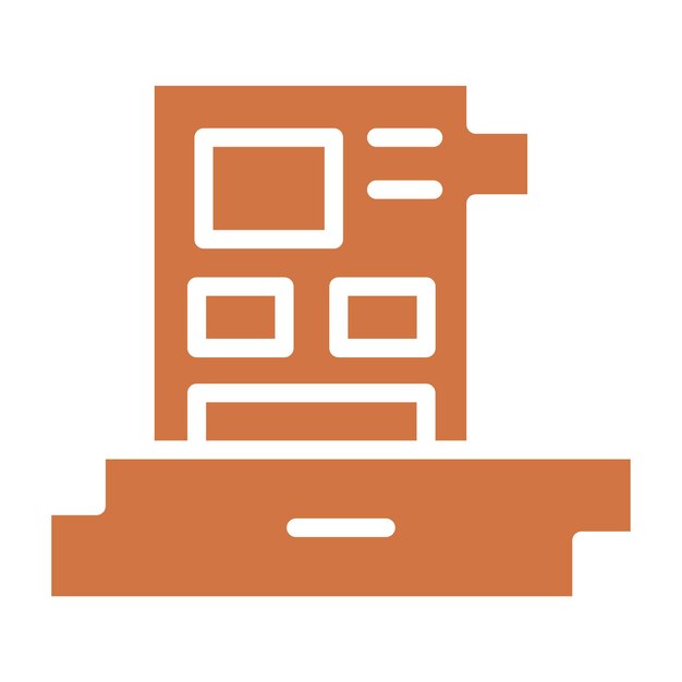 Estilo del icono de la tarjeta del controlador de diseño vectorial