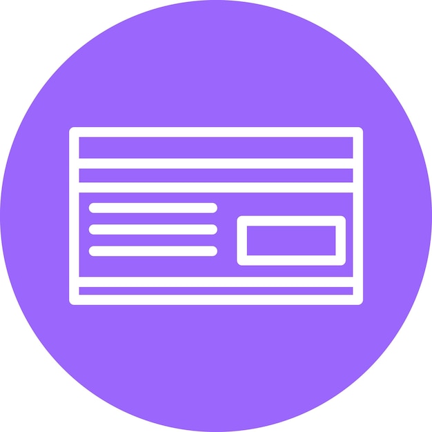Estilo del icono de la tarjeta de débito de diseño vectorial