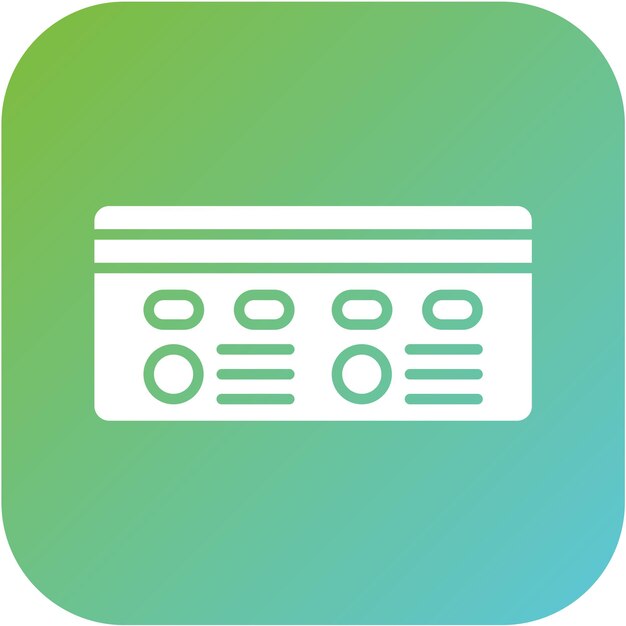 Estilo del icono de la tarjeta de débito de diseño vectorial