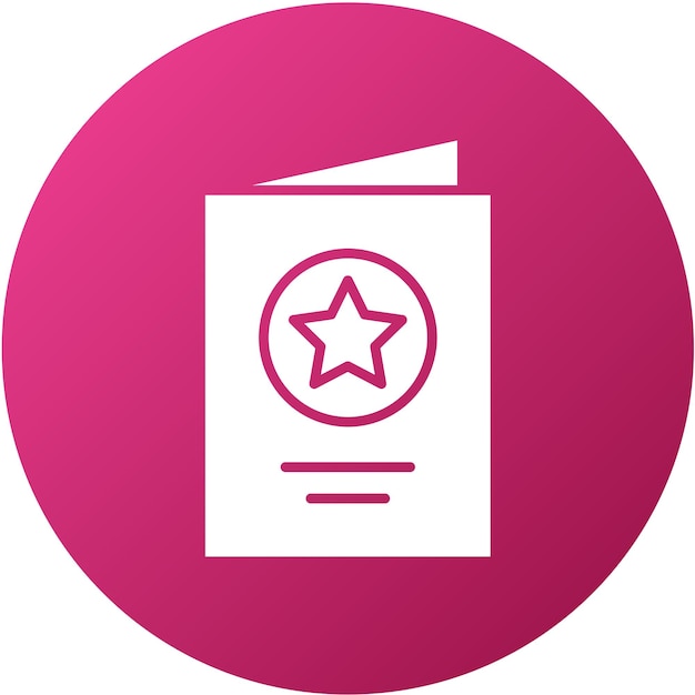Estilo del icono de la tarjeta de felicitación de diseño vectorial