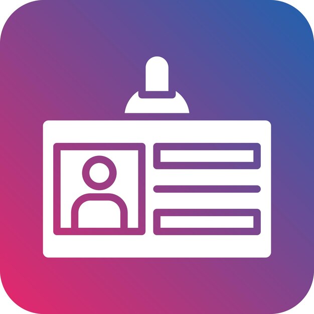Estilo del icono de la tarjeta de identificación