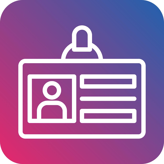 Estilo del icono de la tarjeta de identificación