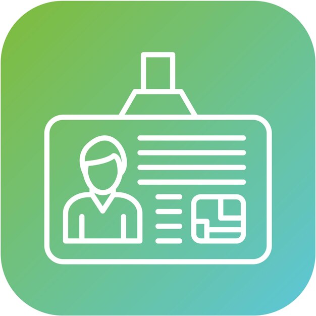 Estilo del icono de la tarjeta de identificación