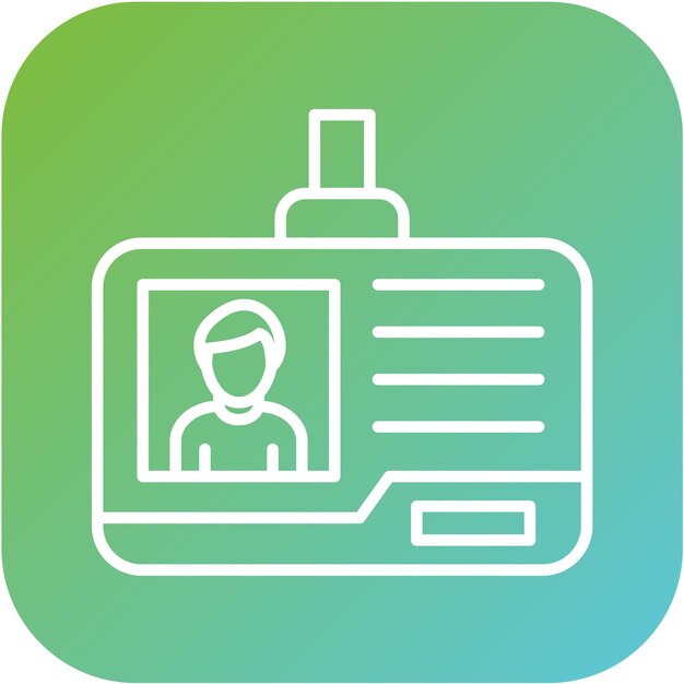 Estilo del icono de la tarjeta de identificación