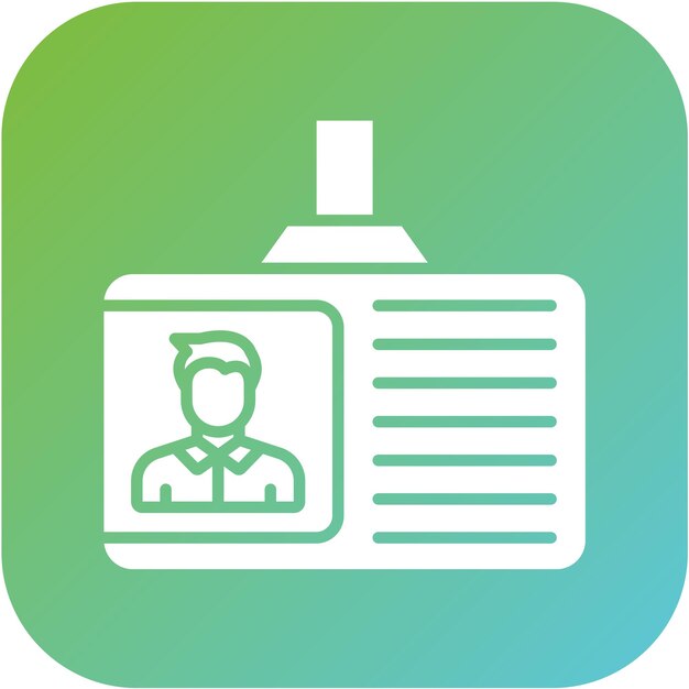 Estilo del icono de la tarjeta de identificación