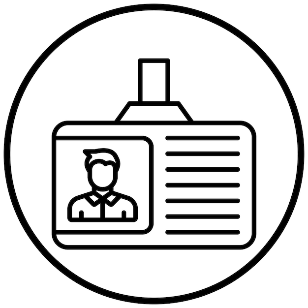 Estilo del icono de la tarjeta de identificación