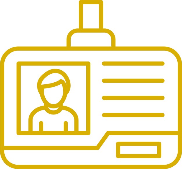 Estilo del icono de la tarjeta de identificación