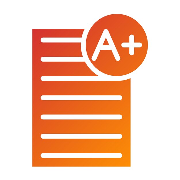 Estilo del icono de la tarjeta de informe de diseño vectorial