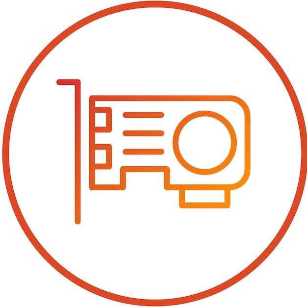 Estilo del icono de la tarjeta IO de diseño vectorial