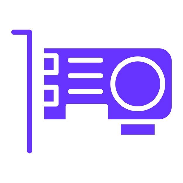 Estilo del icono de la tarjeta IO de diseño vectorial