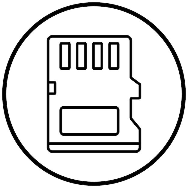 Estilo del icono de la tarjeta de memoria